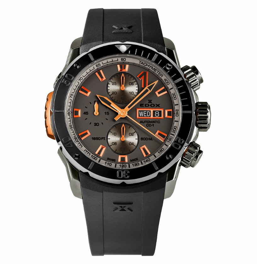 エドックス(EDOX) クロノオフショア1 ベゼルロック クロノグラフ